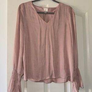 a new day Pink V-Neck Blouse